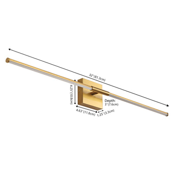 Makena Modern Minimalist Dimmable Integrated LED Metal Wall Sconce